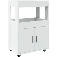 vidaXL Drankkar 60x39,5x89 cm bewerkt hout wit