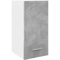 vidaXL Bovenkast Lyon 30x31x60 cm bewerkt hout betongrijs