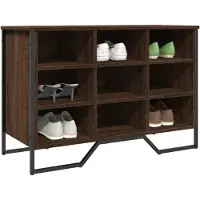 vidaXL Schoenenkast 90x38x61,5 cm bewerkt hout bruin eikenkleurig