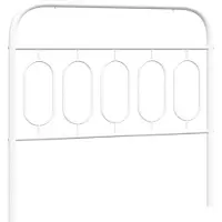 vidaXL Vervangend hoofdbord 100 cm metaal wit