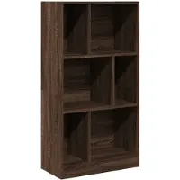 vidaXL Boekenkast 57x28,5x107,5 cm bewerkt hout bruin eikenkleurig