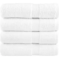 vidaXL Handdoeken SOLUND 4 st 600 g/m² 50x100 cm wit