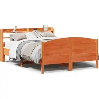 vidaXL Bedframe zonder matras massief grenenhout wasbruin 120x200 cm