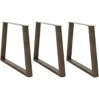 vidaXL Eettafelpoten 3 st V-vormig 90x(72-73,3) cm staal naturel