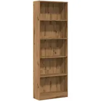 vidaXL Boekenkast Artisian Oak 60x24x176 cm bewerkt hout
