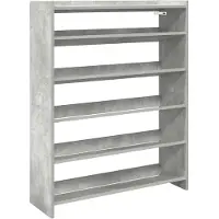 vidaXL Schoenenkast 80x25x100 cm bewerkt hout betongrijs