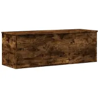 vidaXL Opbergbox 102x35x35 cm bewerkt hout gerookt eikenkleurig