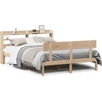 vidaXL Bedframe zonder matras massief grenenhout 150x200 cm