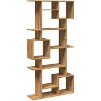 vidaXL Boekenkast 92x29x188 cm bewerkt hout artisanaal eikenkleur
