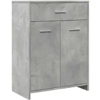 vidaXL Badkamerkast 60x33x80 cm spaanplaat betongrijs