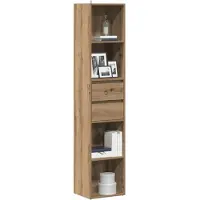 vidaXL Boekenkast 36x30x171 cm bewerkt hout artisanaal eikenkleur
