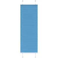 vidaXL Plissé rolgordijn 45x100 cm stofbreedte 44,4 cm polyester blauw