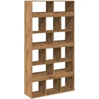 vidaXL Kamerscherm 100x33x187,5 cm bewerkt hout artisanaal eikenkleur