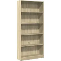 vidaXL Boekenkast Sonoma Eiken 80x24x176 cm Bewerkt Hout