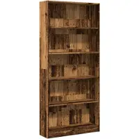 vidaXL Boekenkast 80x24x176 cm bewerkt hout oud houtkleurig