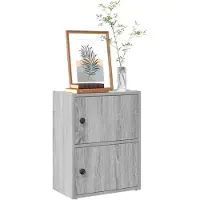 vidaXL Boekenkast 40x24x52 cm bewerkt hout grijs sonoma eikenkleurig