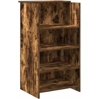 vidaXL Ontvangstbalie, gerookt eikenfineer, 55x50x103,5 cm, houtvezelplaat