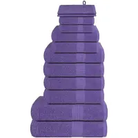 vidaXL 12-delige Handdoekenset FROGN 360 g/m² paars