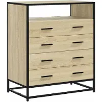 vidaXL Ladekast 70x41x83,5 cm bewerkt hout sonoma eikenkleurig