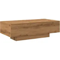 vidaXL Salontafel 100x49,5x31 cm bewerkt hout artisanaal eikenkleur