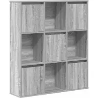 vidaXL Boekenkast 89x24x101,5 cm bewerkt hout grijs sonoma eikenkleur