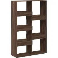 vidaXL Boekenkast 100x33x155,5 cm bewerkt hout bruin eikenkleurig