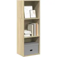 vidaXL Boekenkast 40x30x114 cm bewerkt hout sonoma eikenkleurig