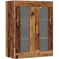 vidaXL Bovenkast 69,5x34x90 cm oud houtkleurig