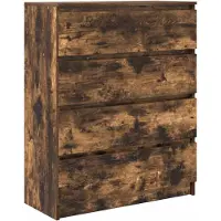 vidaXL Dressoir 80x35x99 cm spaanplaat gerookt eikenkleurig
