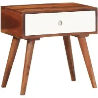 vidaXL Bijzettafel 45x30x45 cm massief acaciahout