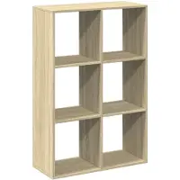vidaXL Kamerscherm / boekenkast 69,5x29x103,5 cm hout sonoma eiken