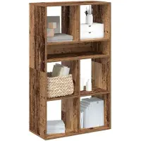 vidaXL Boekenkast 66x31x112 cm bewerkt hout oud houtkleurig