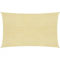 vidaXL Zonnezeil 160 g/m² 2x4,5 m HDPE beige