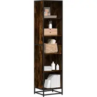 vidaXL Boekenkast 40x35x170,5 cm bewerkt hout gerookt eikenkleurig