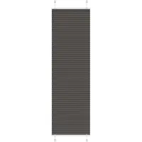 vidaXL Plissé rolgordijn 55x200 cm stofbreedte 54,4 cm polyester zwart