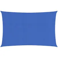 vidaXL Zonnezeil 160 g/m² rechthoekig 4x7 m HDPE blauw
