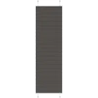 vidaXL Plissé rolgordijn 65x200 cm stofbreedte 64,4 cm polyester zwart