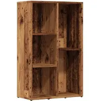 vidaXL Boekenkast 50x25x80 cm bewerkt hout oud houtkleurig