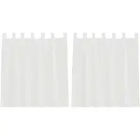 vidaXL Gordijnen voile met roedezakken 2 st wit