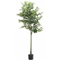 vidaXL Kunstfuxus boom 756 bladeren 170 cm groen