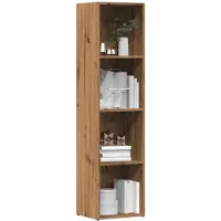 vidaXL Boekenkast 36x30x143 cm bewerkt hout artisanaal eikenkleur