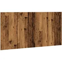 vidaXL Hoofdeinde 160x1,5x80 cm bewerkt hout oud houtkleurig