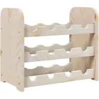vidaXL Wijnrek 43x25x37 cm massief grenenhout