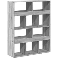 vidaXL kamerscherm 100x33x125,5 cm bewerkt hout grijs sonoma eiken
