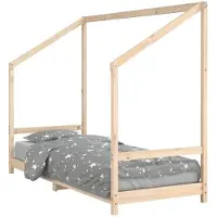 vidaXL Kinderbedframe 80x200 cm massief grenenhout
