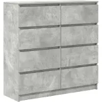 vidaXL Dressoir 100x35x99 cm bewerkt hout betongrijs