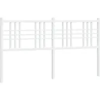 vidaXL Vervangend hoofdbord 160 cm metaal wit
