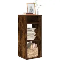 vidaXL Boekenkast 34x31x80 cm bewerkt hout gerookt eikenkleurig