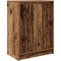 vidaXL Dressoir 57x34x76 cm bewerkt hout oud houtkleurig