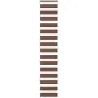 vidaXL Dubbele rolgordijn, bruin, 45x200 cm, stofbreedte 40,9 cm, polyester
